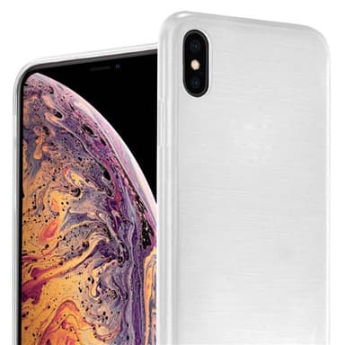 iPhone XS MAX silikondeksel cover (sølv)