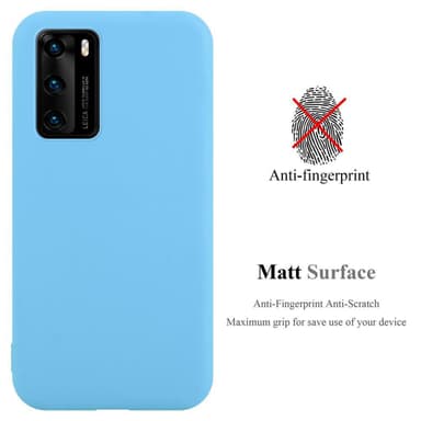 Deksel Huawei P40 Silikon cover (blå)