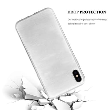 iPhone XS MAX silikondeksel cover (sølv)