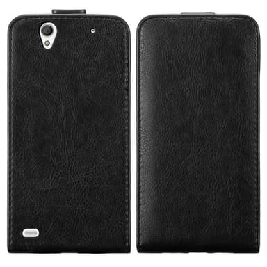 Sony Xperia C4 deksel flip cover (svart)