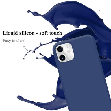 iPhone 11 silikondeksel case (blå)
