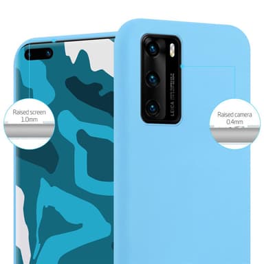 Deksel Huawei P40 Silikon cover (blå)