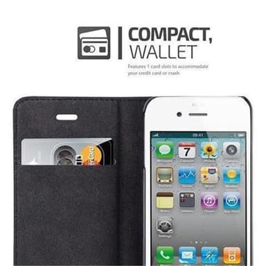 iPhone 4 / 4S lommebokdeksel case (turkis)