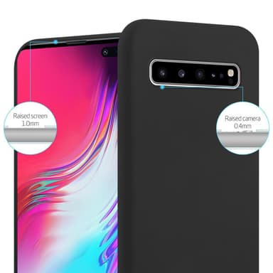 Deksel Samsung Galaxy S10 5G Silikon cover (svart)