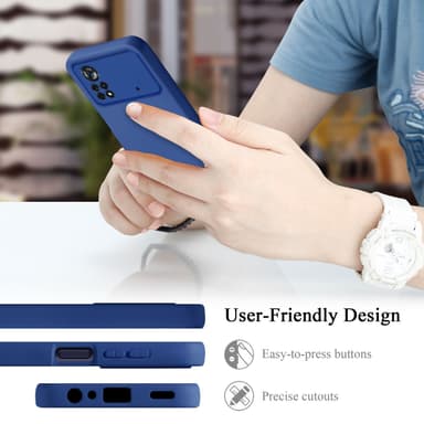 Xiaomi Poco X4 Pro silikondeksel case (blå)