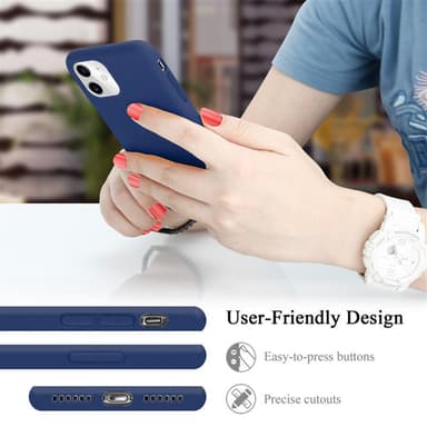 iPhone 11 silikondeksel case (blå)