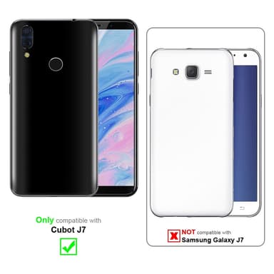 Cubot J7 lommebokdeksel case (brun)