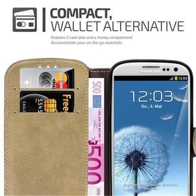 Samsung Galaxy S3 / S3 NEO lommebokdeksel etui (brun)