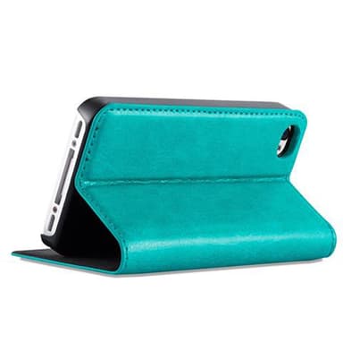 iPhone 4 / 4S lommebokdeksel case (turkis)