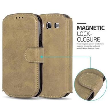 Samsung Galaxy S3 / S3 NEO lommebokdeksel etui (brun)