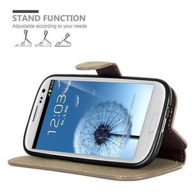 Samsung Galaxy S3 / S3 NEO lommebokdeksel etui (brun)