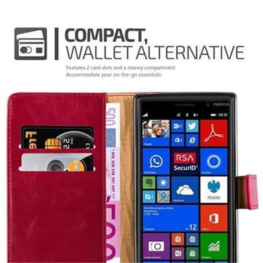 Nokia Lumia 830 lommebokdeksel etui (rød)