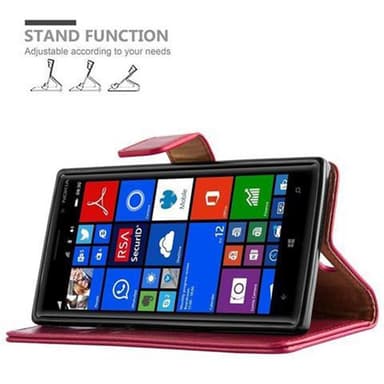 Nokia Lumia 830 lommebokdeksel etui (rød)