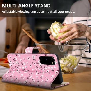 Samsung Galaxy S20 lommebokdeksel etui (rosa)