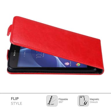 Sony Xperia Z2 deksel flip cover (rød)