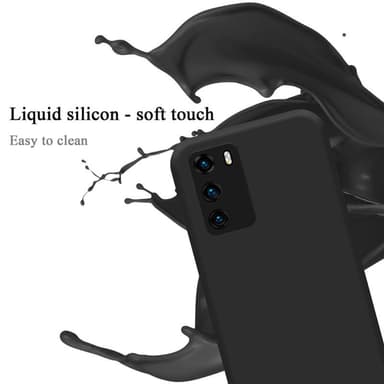 Huawei P40 silikondeksel case (svart)