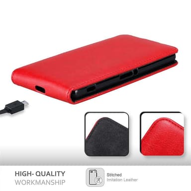 Sony Xperia Z2 deksel flip cover (rød)