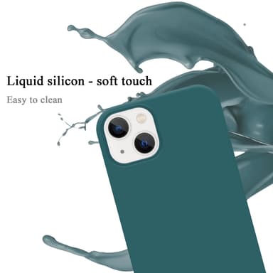 iPhone 14 silikondeksel case (grønn)