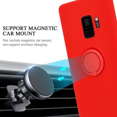 Deksel Samsung Galaxy S9 Ring Case (rød)