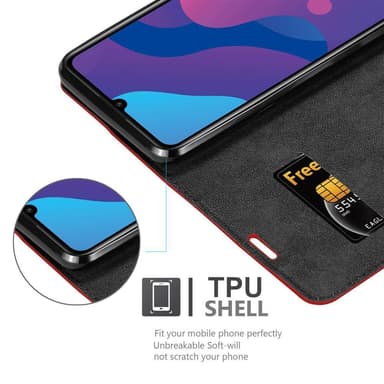 Honor PLAY 9A lommebokdeksel case (rød)