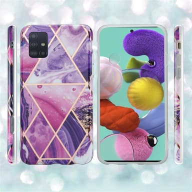 Samsung Galaxy A51 5G lommebokdeksel etui (lilla)