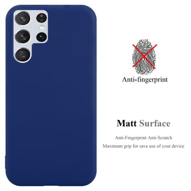 Deksel Samsung Galaxy S22 ULTRA Silikon cover (blå)