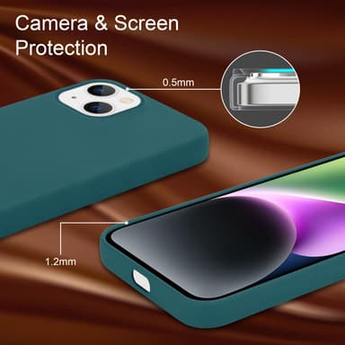 iPhone 14 silikondeksel case (grønn)