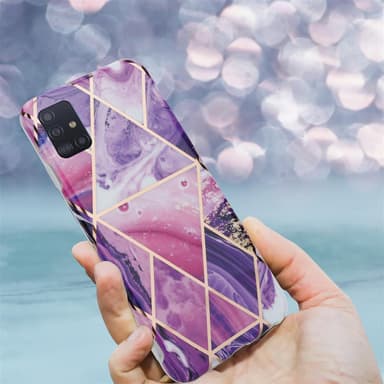 Samsung Galaxy A51 5G lommebokdeksel etui (lilla)