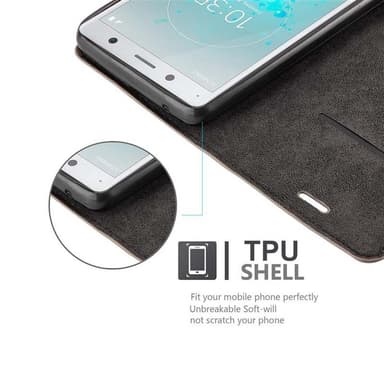 Sony Xperia XZ2 lommebokdeksel case (brun)