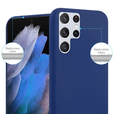 Deksel Samsung Galaxy S22 ULTRA Silikon cover (blå)