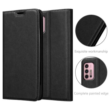 Motorola MOTO G10 / G30 lommebokdeksel case (svart)
