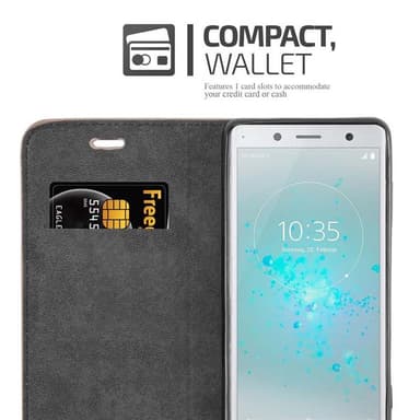 Sony Xperia XZ2 lommebokdeksel case (brun)