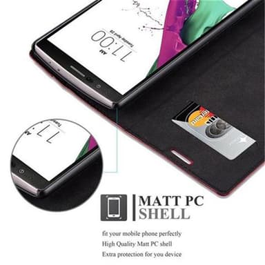 LG G4 / G4 PLUS lommebokdeksel case (rød)
