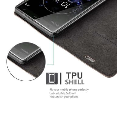 Sony Xperia XZ2 lommebokdeksel case (brun)