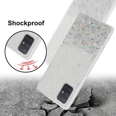 Samsung Galaxy A71 4G Silikondeksel Glitter