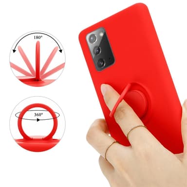 Deksel Samsung Galaxy NOTE 20 Ring Case (rød)