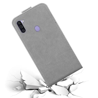 Samsung Galaxy A11 / M11 deksel flip cover (grå)