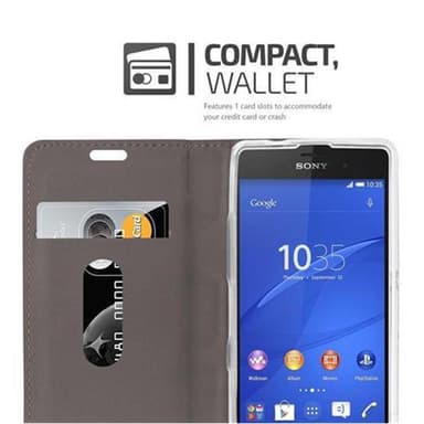 Sony Xperia Z2 COMPACT lommebokdeksel etui (grå)