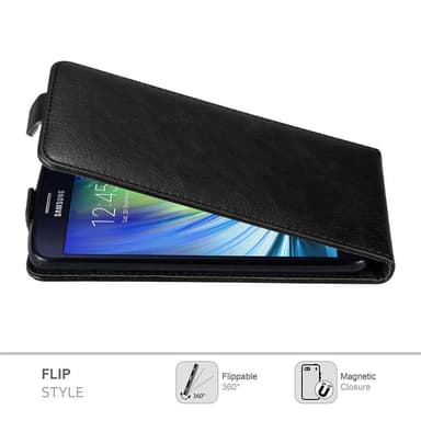 Samsung Galaxy A7 2015 deksel flip cover (svart)