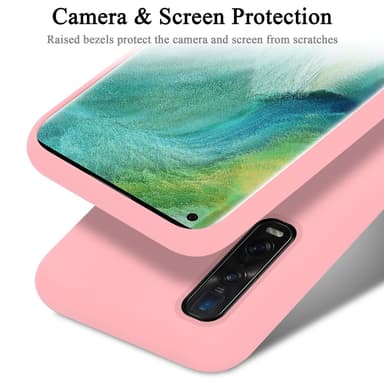 Oppo FIND X2 PRO silikondeksel case (rosa)