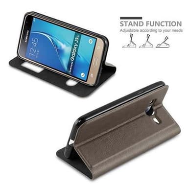 Samsung Galaxy J3 2016 lommebokdeksel cover (brun)