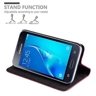 Samsung Galaxy J1 2016 lommebokdeksel case (rød)