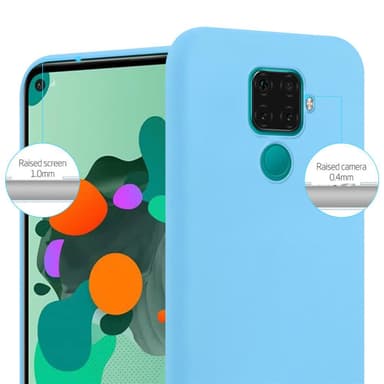Deksel Huawei MATE 30 LITE Silikon cover (blå)