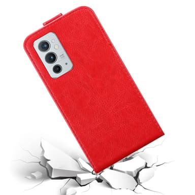 OnePlus 9RT 5G deksel flip cover (rød)