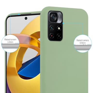 Deksel Xiaomi POCO M4 PRO 5G Silikon cover (grønn)