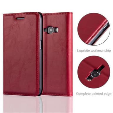 Samsung Galaxy J1 2016 lommebokdeksel case (rød)