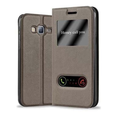 Samsung Galaxy J3 2016 lommebokdeksel cover (brun)