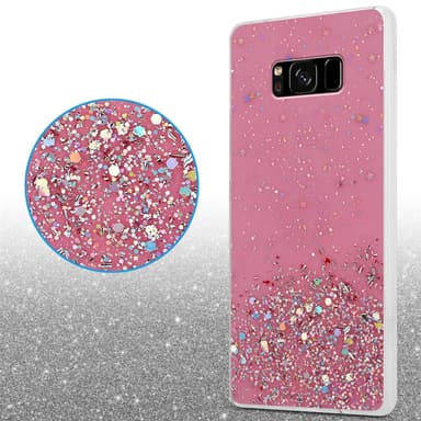 Samsung Galaxy S8 Silikondeksel Glitter (rosa)