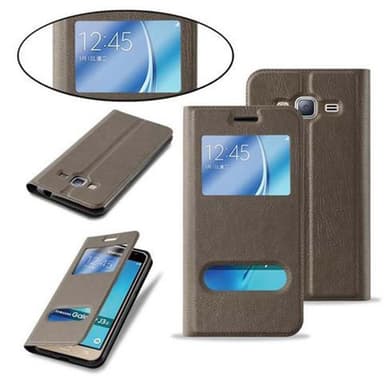 Samsung Galaxy J3 2016 lommebokdeksel cover (brun)