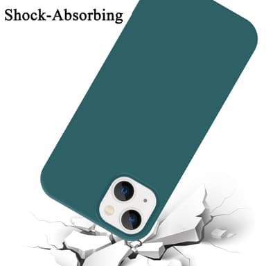 iPhone 14 silikondeksel case (grønn)